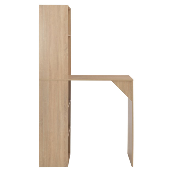 Winnie Wooden Bar Table With Cabinet In Oak