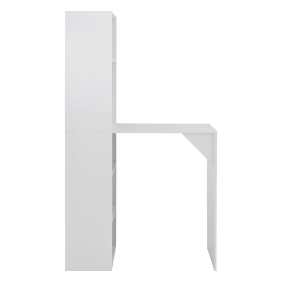 Winnie Wooden Bar Table With Cabinet In White