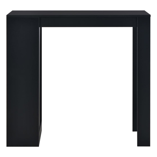 Winnie Wooden Bar Table With Shelf In Black