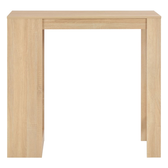 Winnie Wooden Bar Table With Shelf In Oak