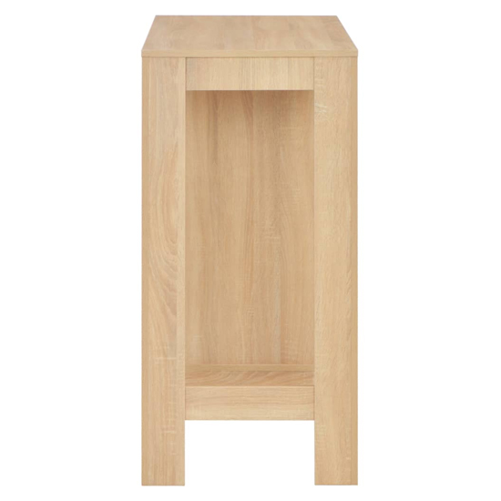 Winnie Wooden Bar Table With Shelf In Oak