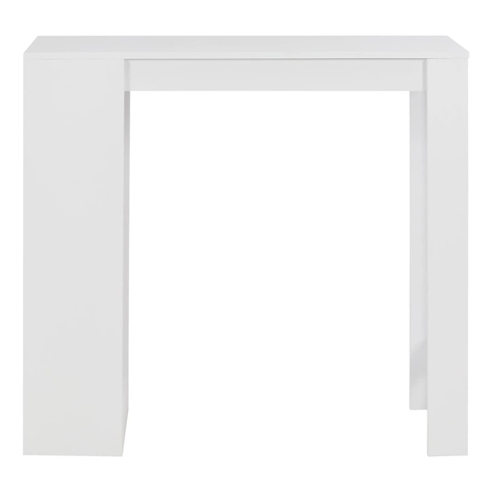 Winnie Wooden Bar Table With Shelf In White