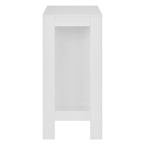 Winnie Wooden Bar Table With Shelf In White