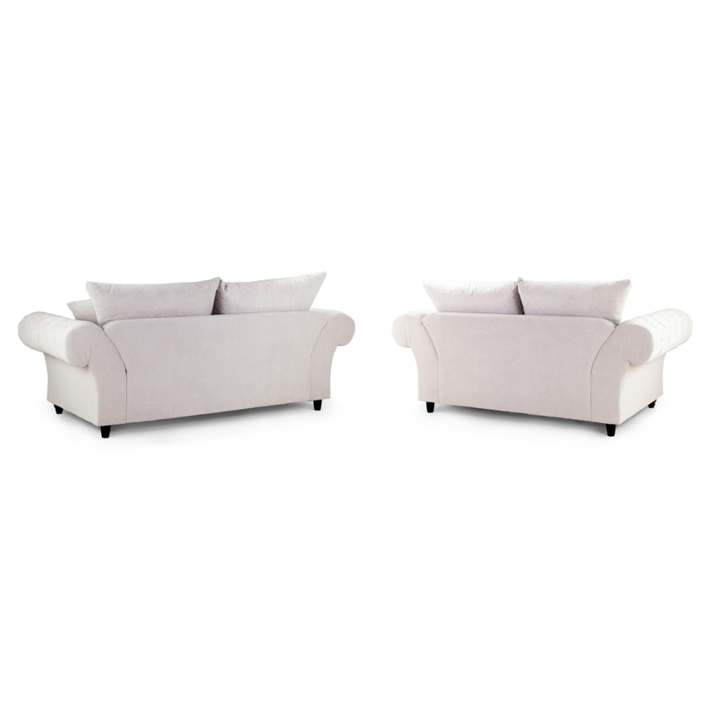 Winnsboro Fabric 3+2 Seater Sofa Set In Stone