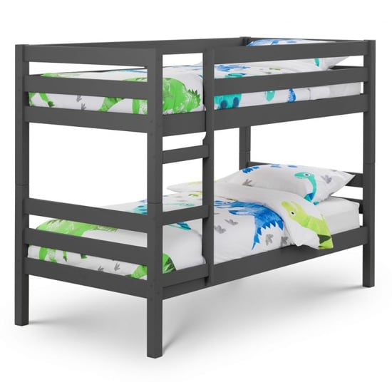 Cailean Wooden Bunk Bed In Anthracite