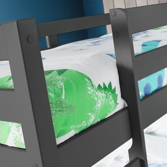 Cailean Wooden Bunk Bed In Anthracite