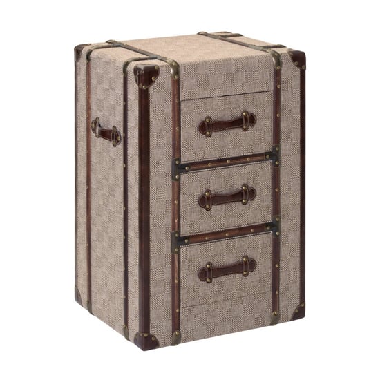 Winstall Wooden Chest Of Drawers In Natural Linen Effect Furniture in