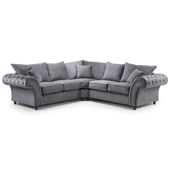 Read more about Winston fabric corner sofa large in grey