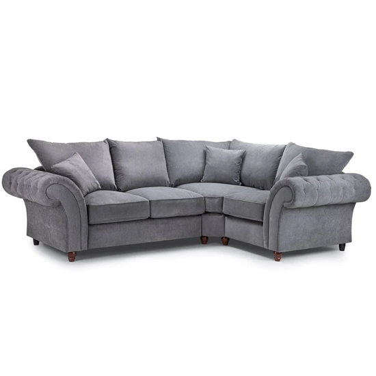 Read more about Winston fabric corner sofa right hand in grey
