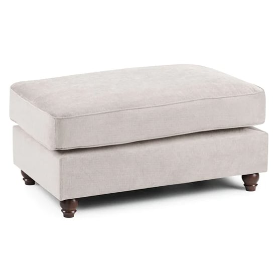 Product photograph of Winston Fabric Foot Stool In Stone from Furniture in Fashion