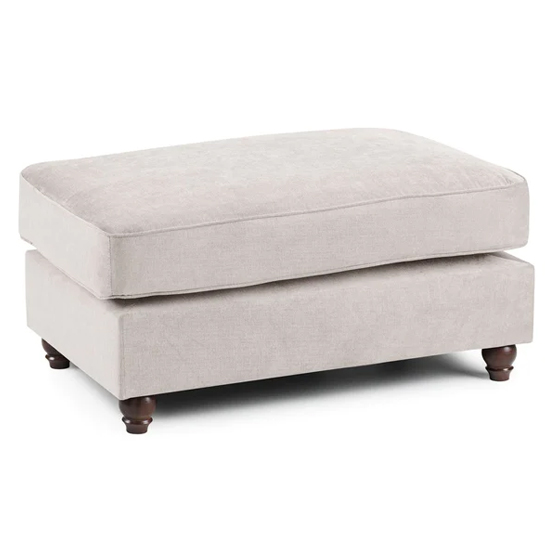 Product photograph of Winston Fabric Foot Stool In Stone from Furniture in Fashion