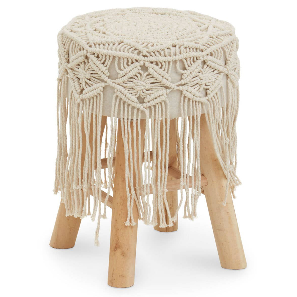 Wintora Weave Kids Stool in Cream