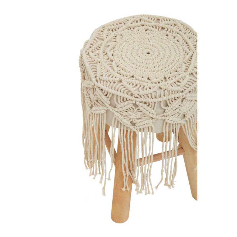 Wintora Weave Kids Stool in Cream