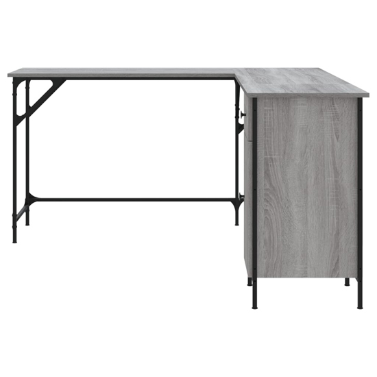 Wisbech Wooden Laptop Desk Corner In Grey Sonoma