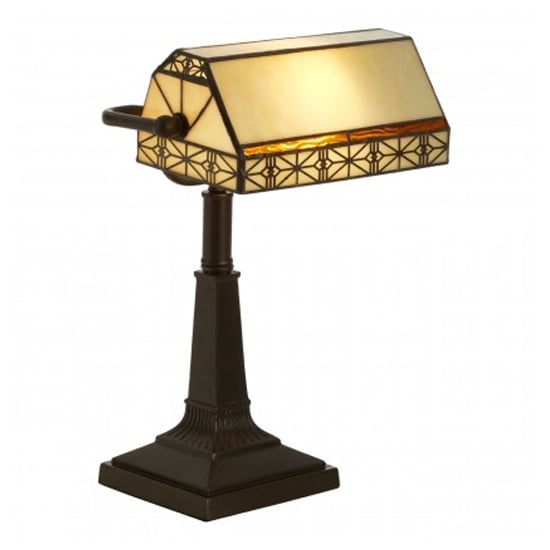 Product photograph of Wisterias Tiffany Desk Lamp In Bronze from Furniture in Fashion