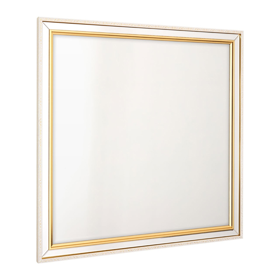 Witoka Elegant Square Wall Mirror In Gold Frame