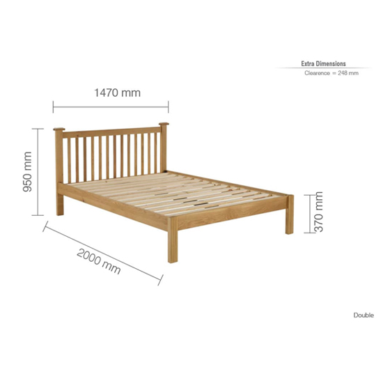 Woburn Wooden Double Bed In Oak_4
