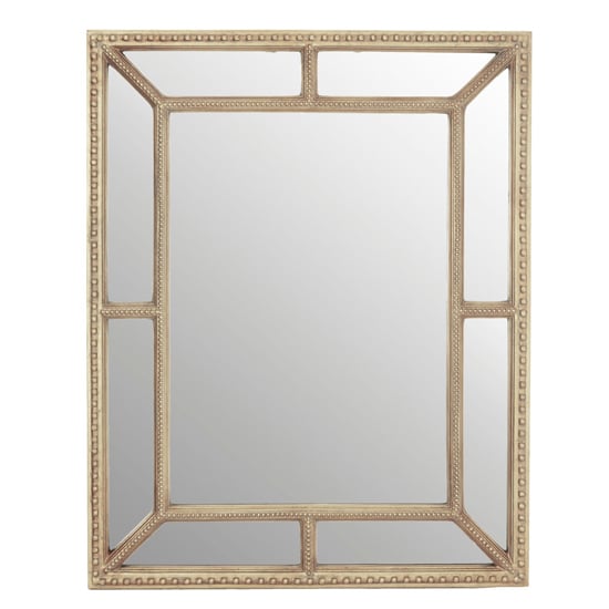 Product photograph of Wonda Classic Style Wall Mirror In Cream from Furniture in Fashion