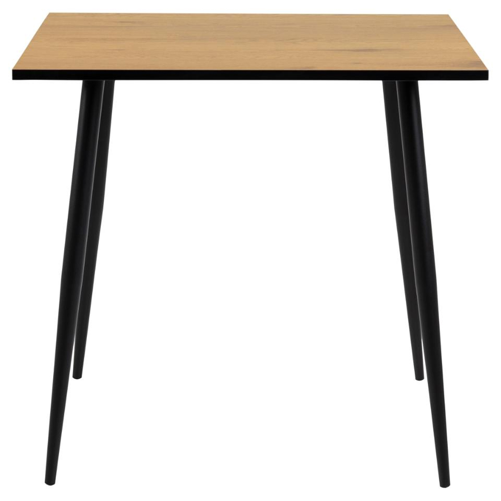 Woodburn Wooden Square Dining Table In Matt Wild Oak
