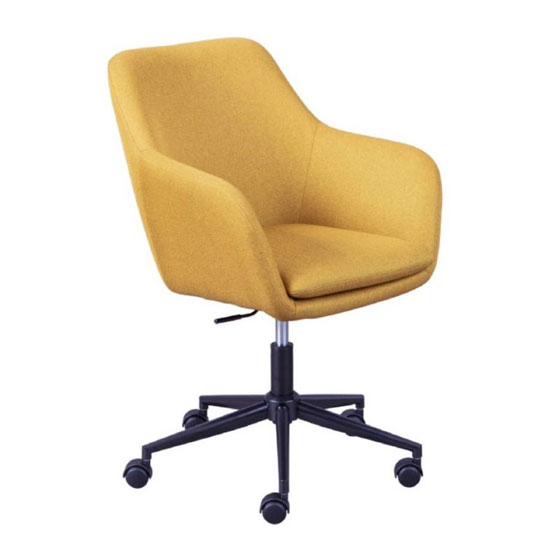 Photo of Workrelaxed fabric office swivel chair in curry