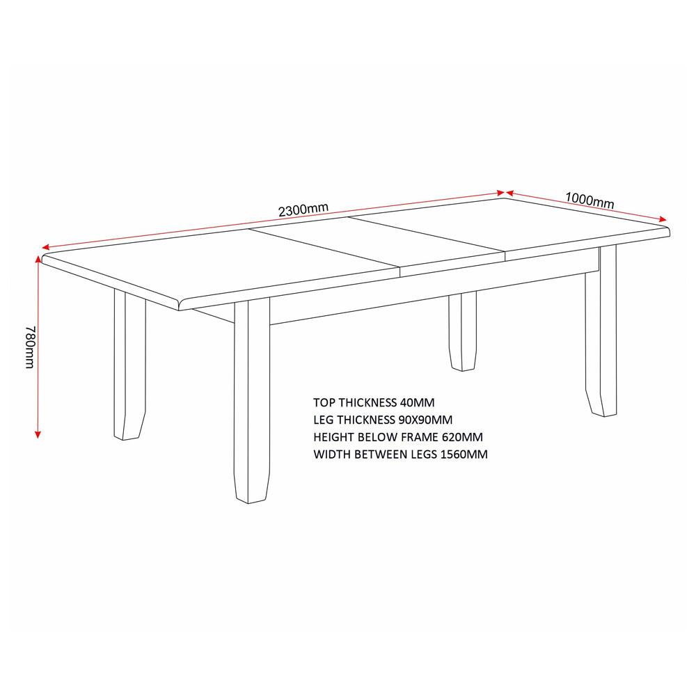 Wrenley Large Wooden Extending Dining Table in Pebble Grey and Oak