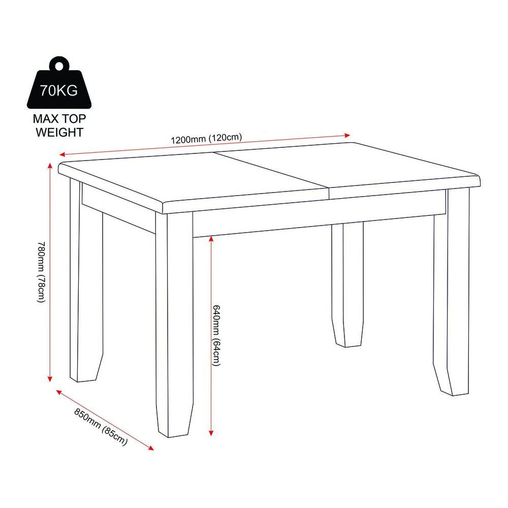Wrenley Small Wooden Extending Dining Table in Pebble Grey and Oak