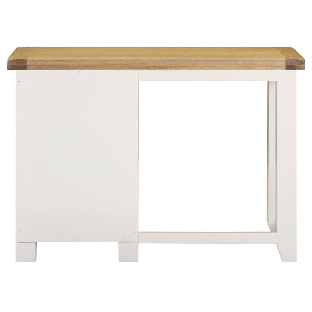 Wrenley Wooden Dressing Table in Ivory and Oak