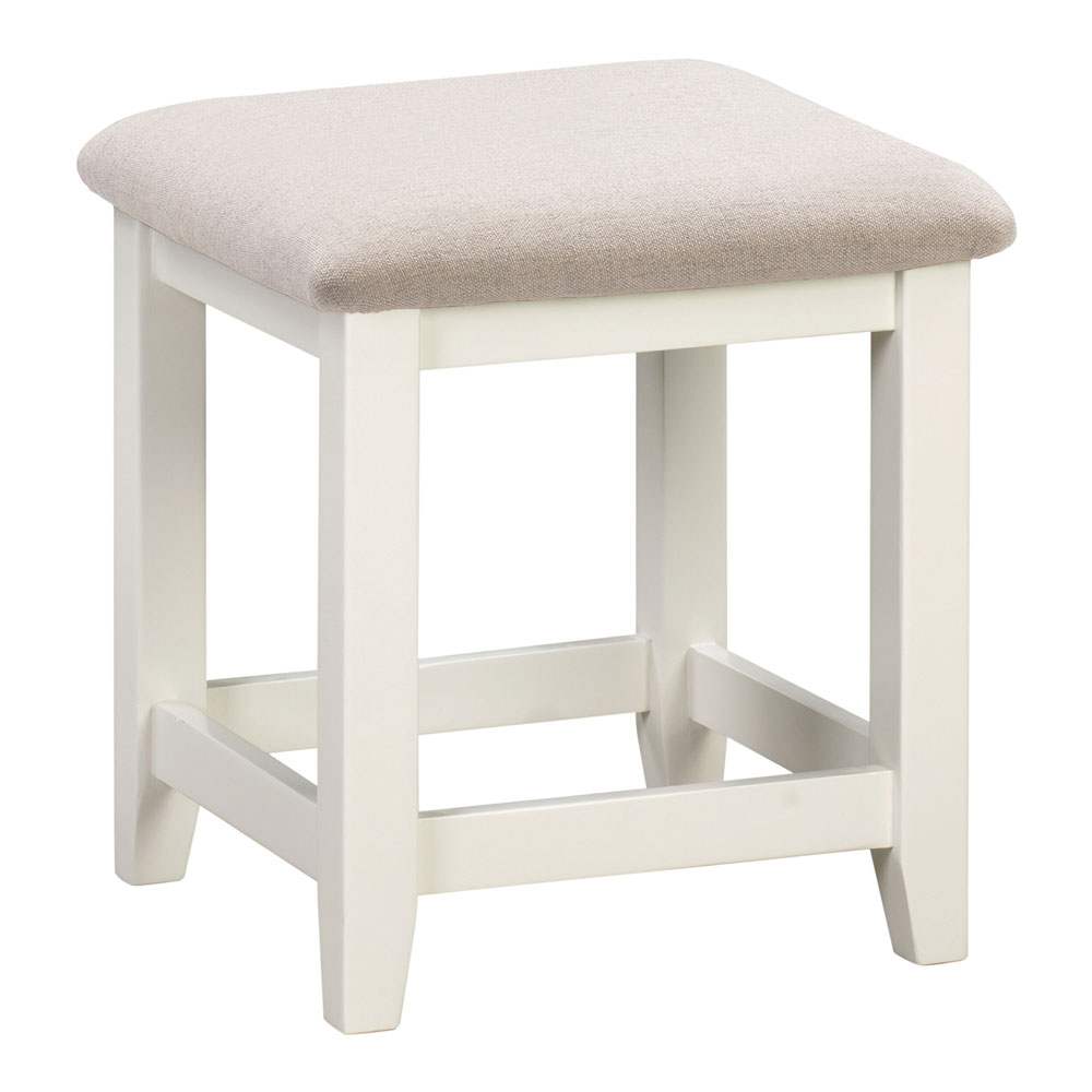 Wrenley Wooden Dressing Table Set in Ivory and Oak