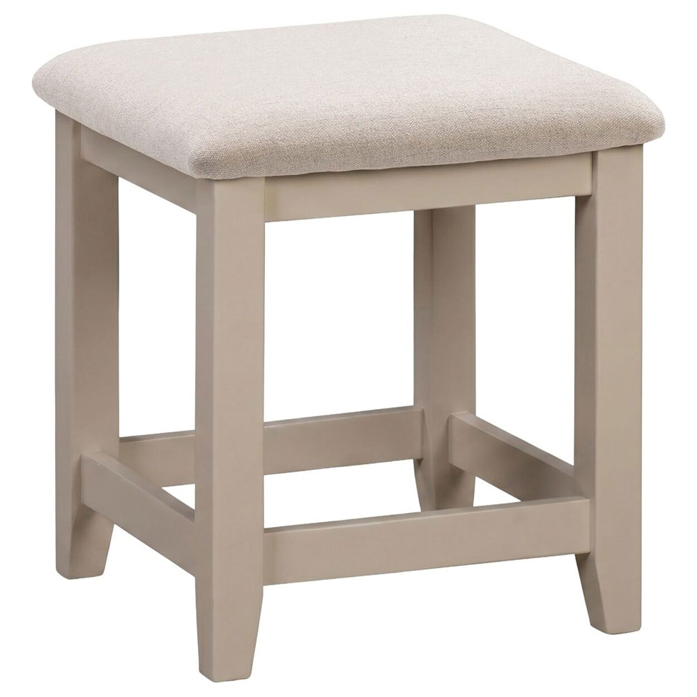 Wrenley Wooden Dressing Table Set in Putty and Oak