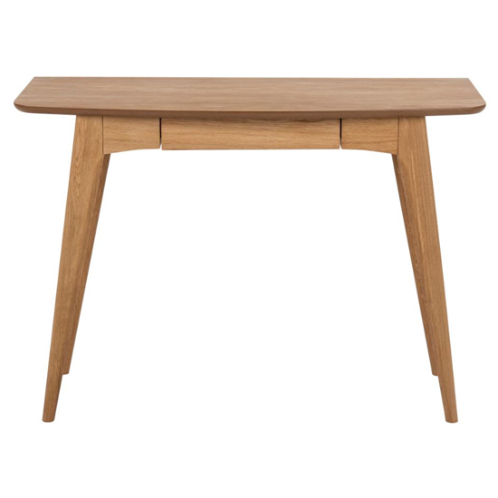 Product photograph of Wrentham Wooden 1 Drawer Console Table In Oak from Furniture in Fashion