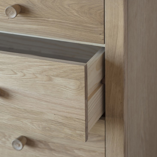 Wycombe Chest Of Drawers In Oak With 5 Drawers_2
