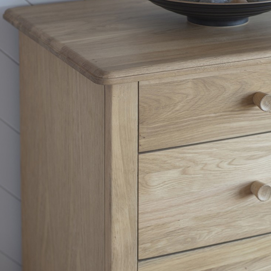 Wycombe Chest Of Drawers In Oak With 5 Drawers_3