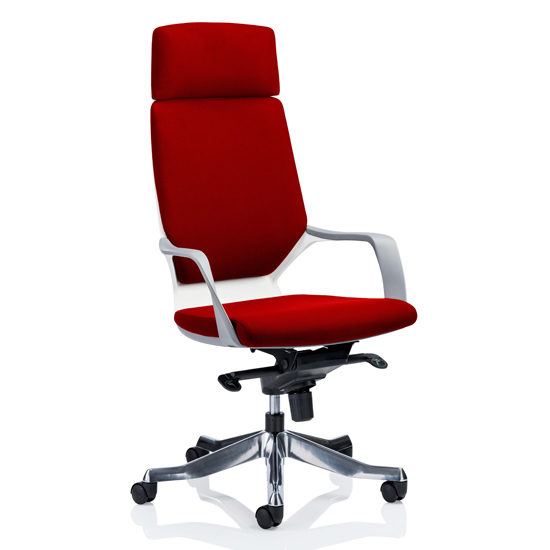 Xenon High Back Headrest Office Chair In Bergamot Cherry