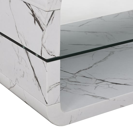 Xono Gloss Coffee Table With Shelf In Vida Marble Effect_7