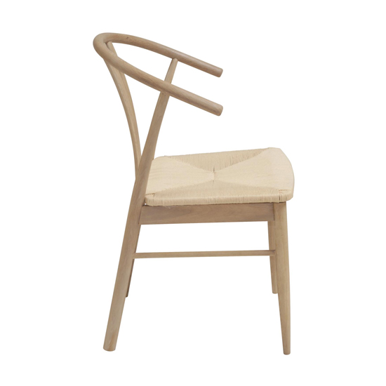 Yaark White Oak Wooden Dining Chairs In Pair FiF
