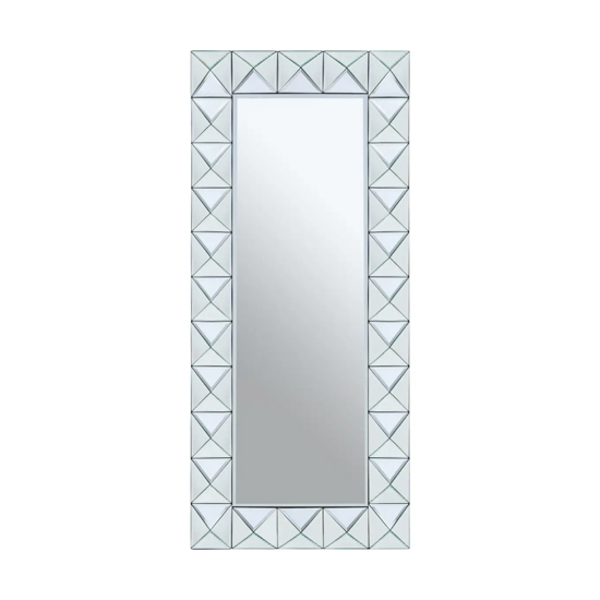 Yaiza Wall Mirror Rectangular With Pyramid Edged Frame