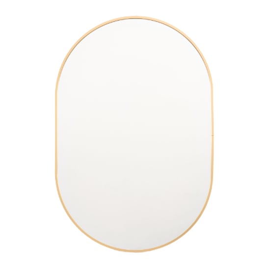 Yareli Small Oval Wall Mirror In Gold Frame_1