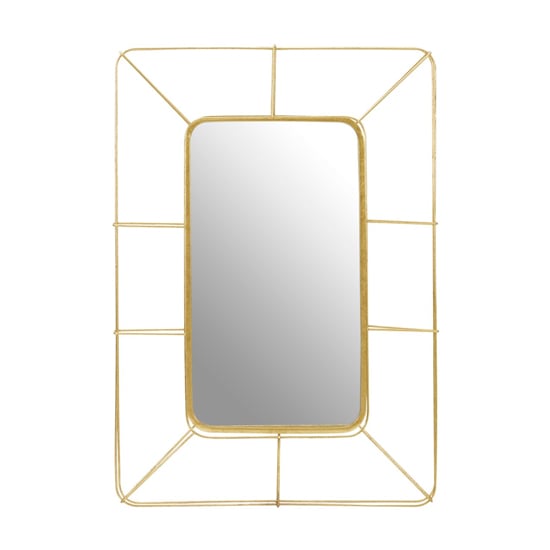 Yaxoya Contemporary Wall Mirror In Gold