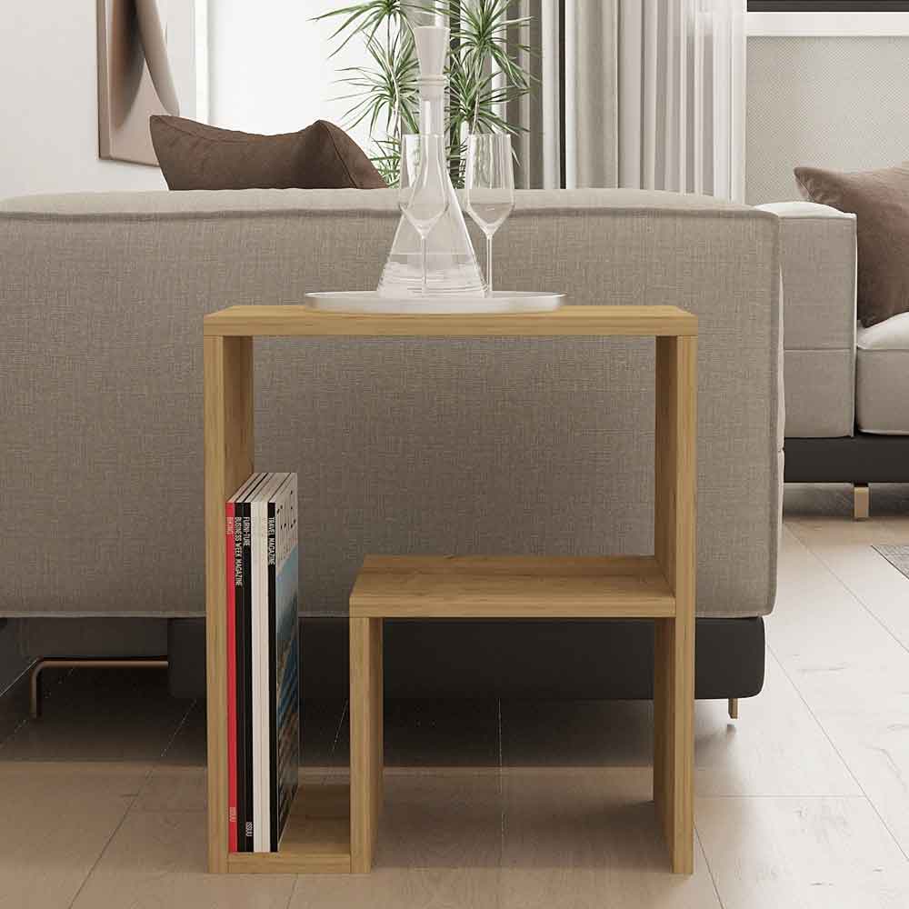 Yepa Wooden Side Table in Sapphire Oak