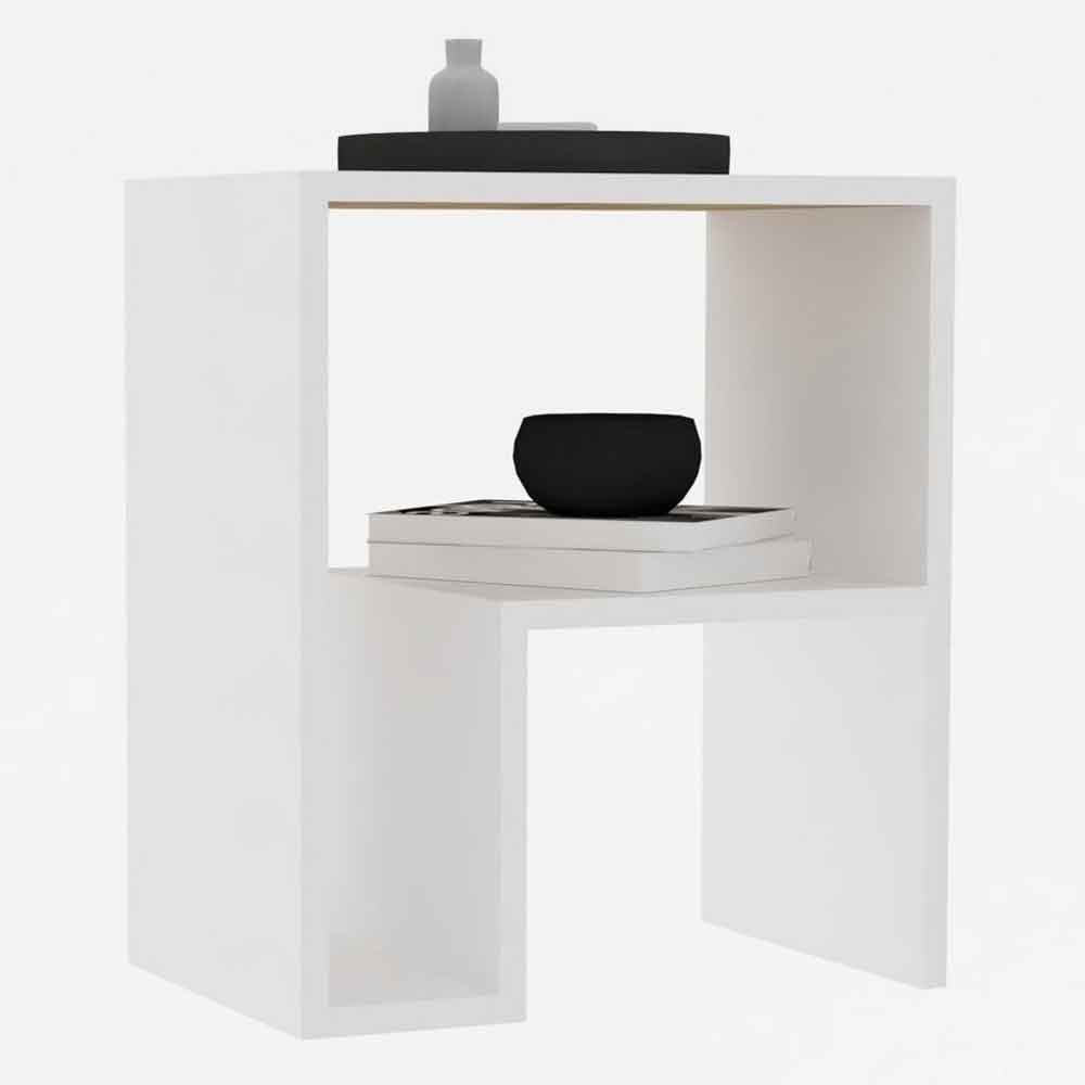 Yepa Wooden Side Table in White