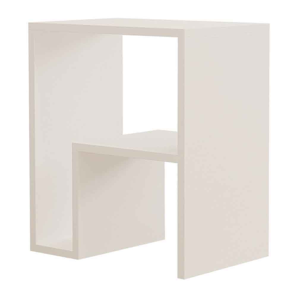 Yepa Wooden Side Table in White