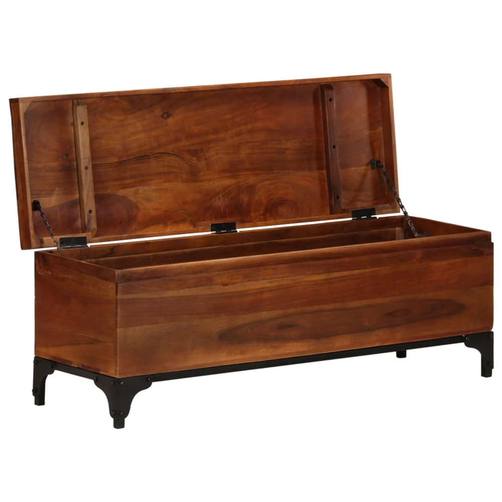 Yerington Wooden Children Storage Box In Brown