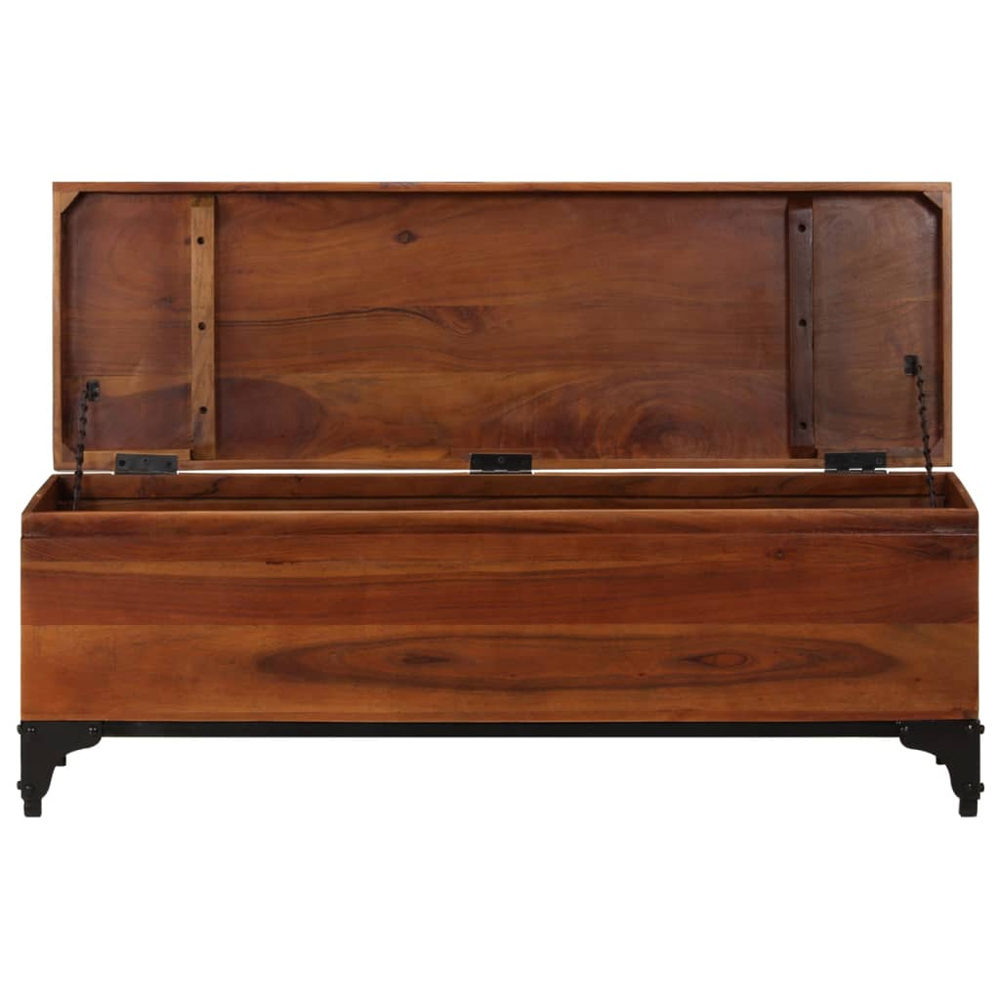 Yerington Wooden Children Storage Box In Brown