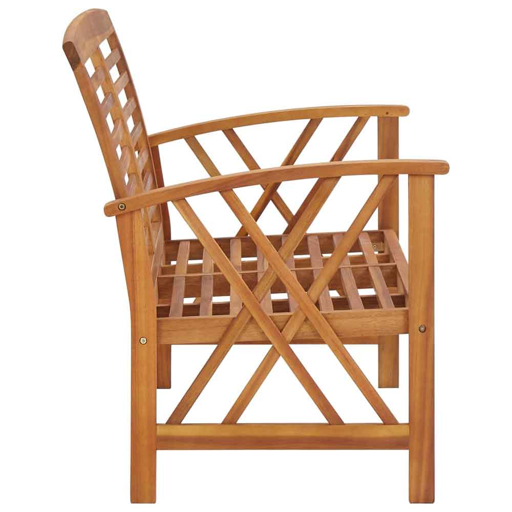 Yerivo Garden Acacia Wood Lounge Set in Brown