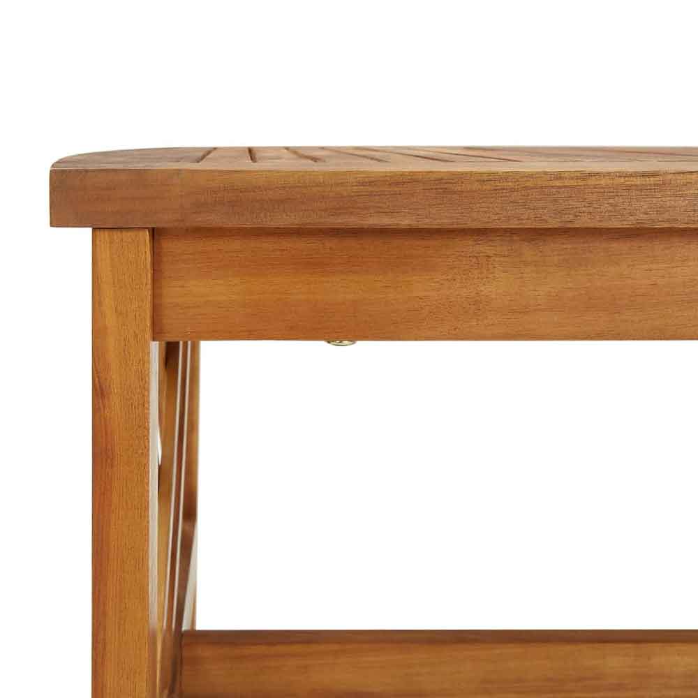 Yerivo Garden Acacia Wood Lounge Set in Brown