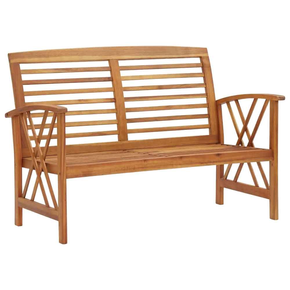 Yerivo Garden Acacia Wood Lounge Set with Coffee Table in Brown