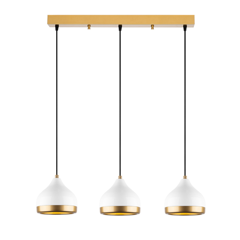 Yildo 3 Light Metal Ceiling Pendant Light in White