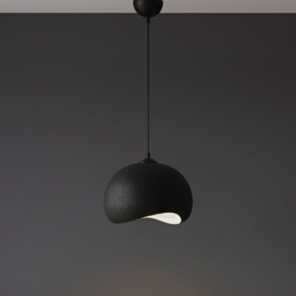 Yontu Metal Ceiling Pendant Light in Black