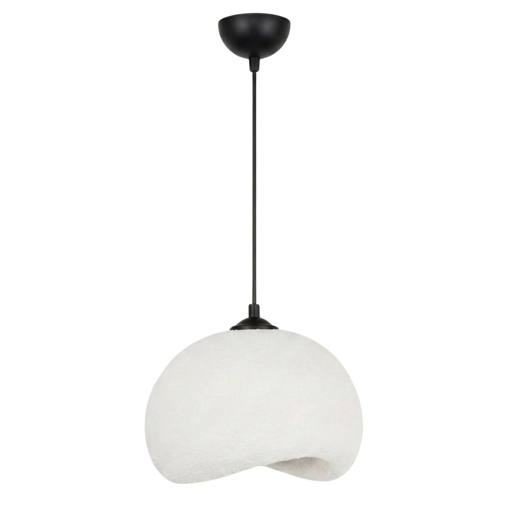 Yontu Metal Ceiling Pendant Light in White and Black