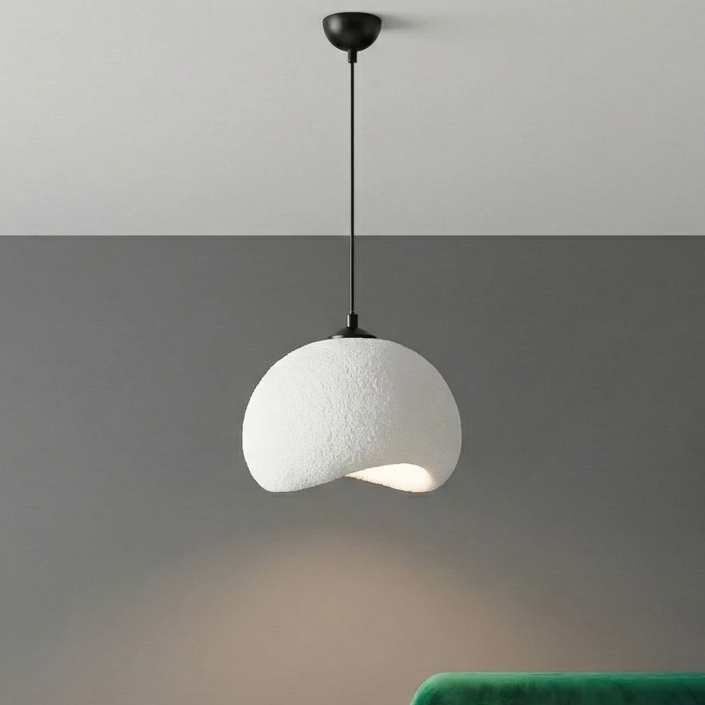 Yontu Metal Ceiling Pendant Light in White and Black